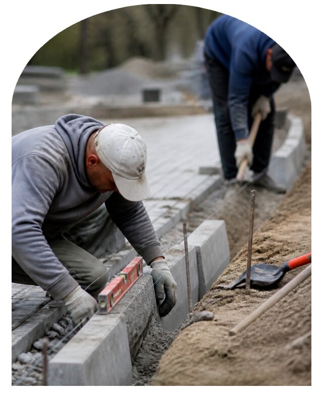 Профессиональная установка бордюров и поребриков в Серпухове